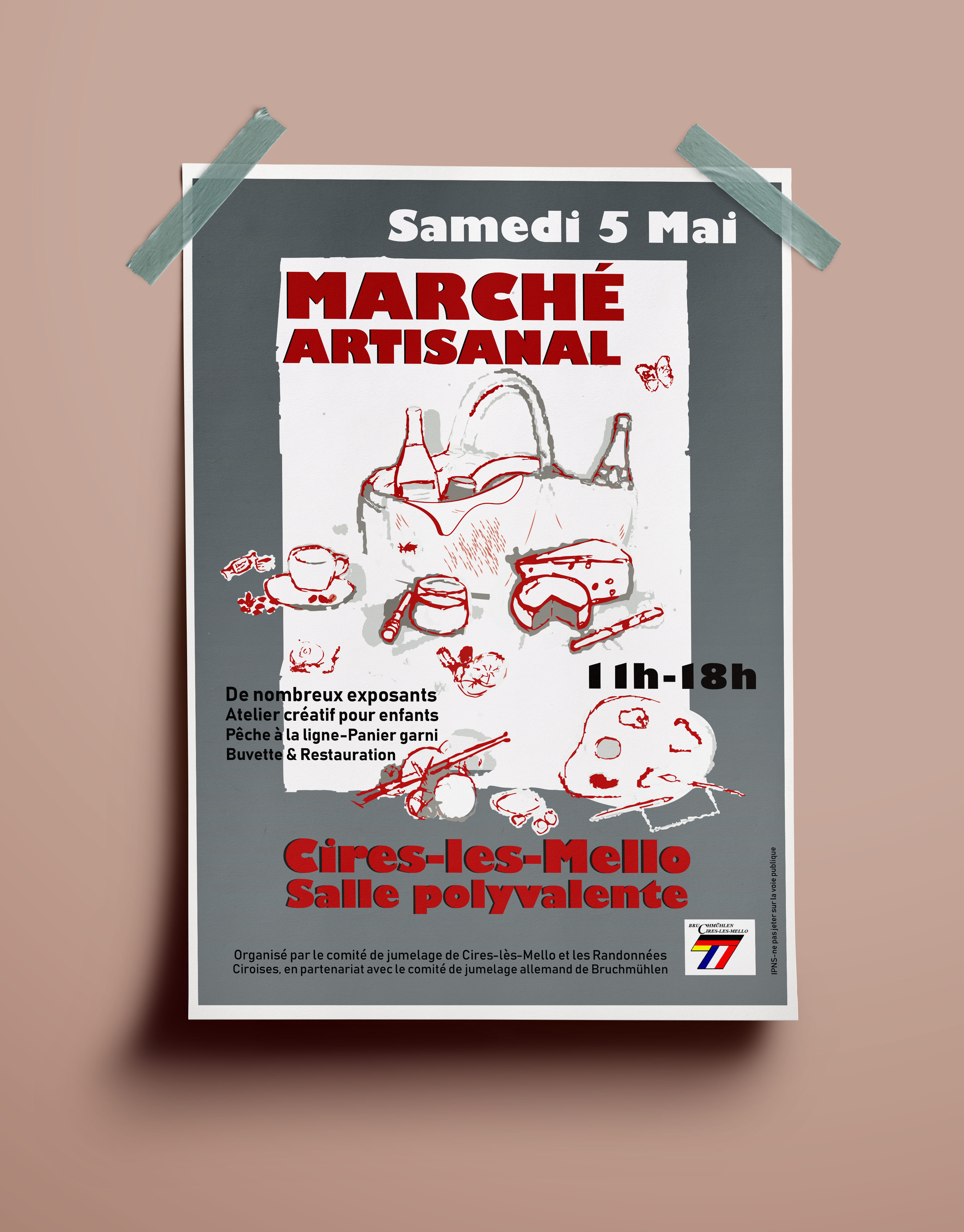 Affiche marché artisanal