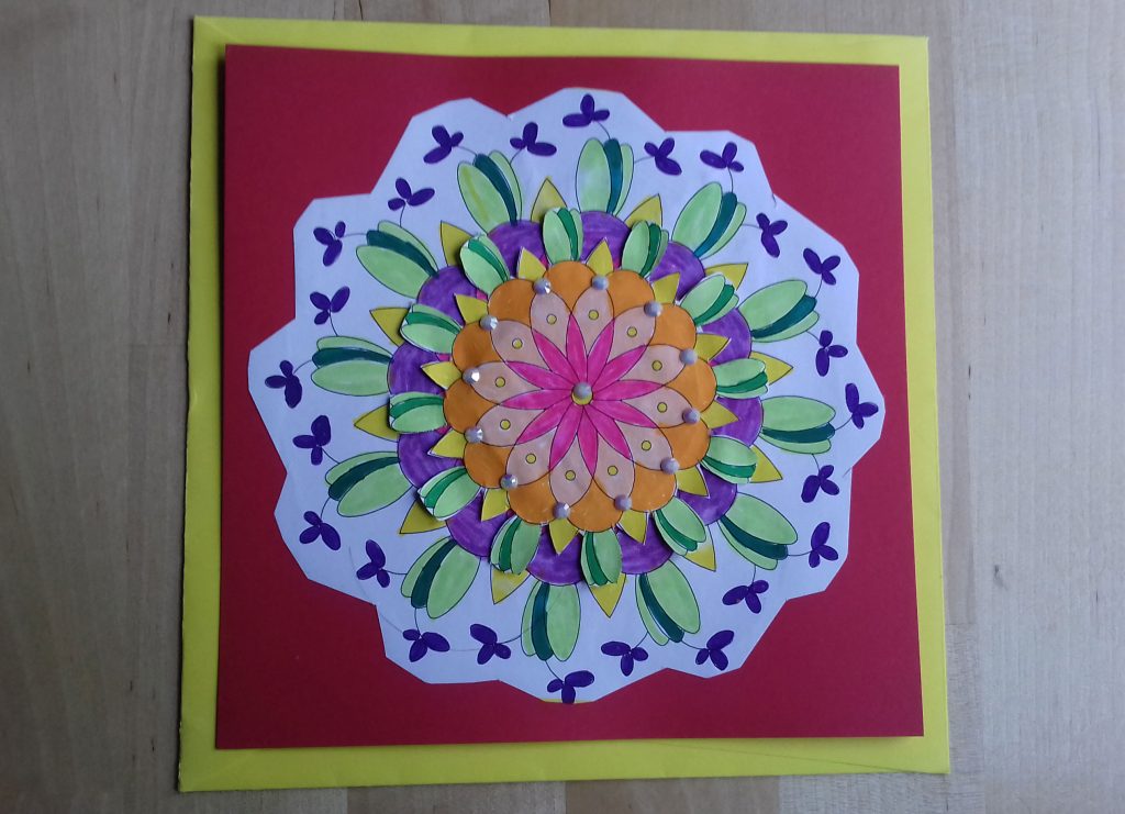 Mandala colorié