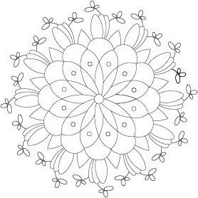 Mandala à colorier